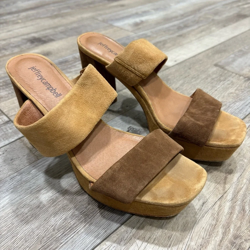 Jeffrey Campbell Adriana Two Tone Heels - Picture 2 of 6